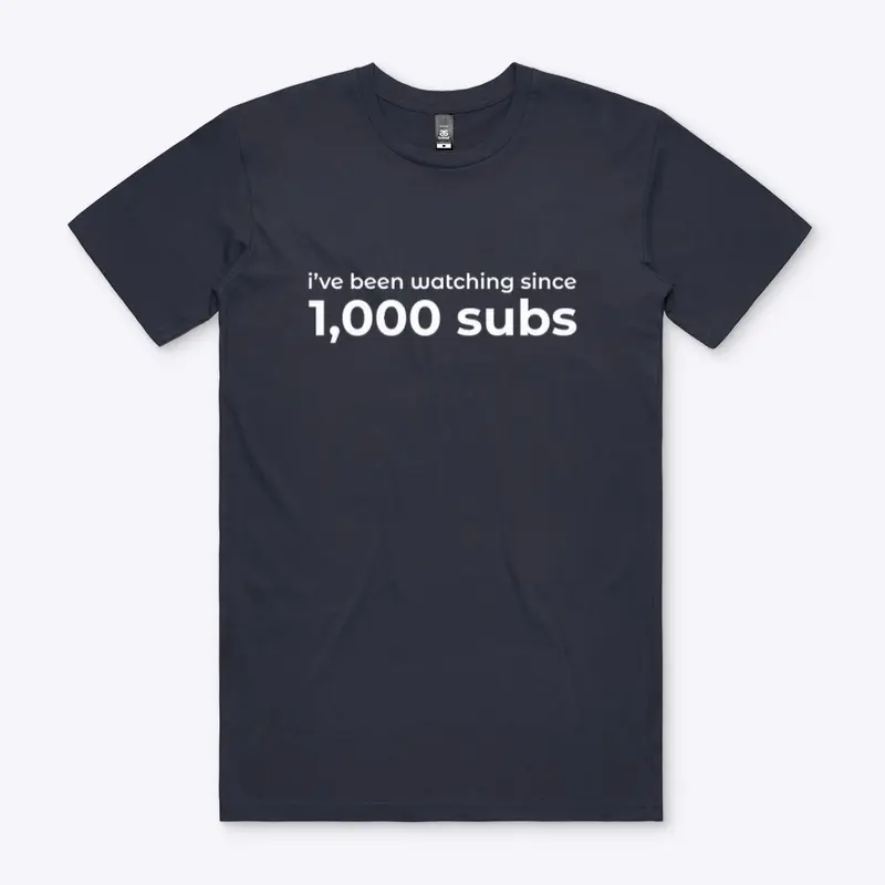 I've Been Watching Since 1K Subs